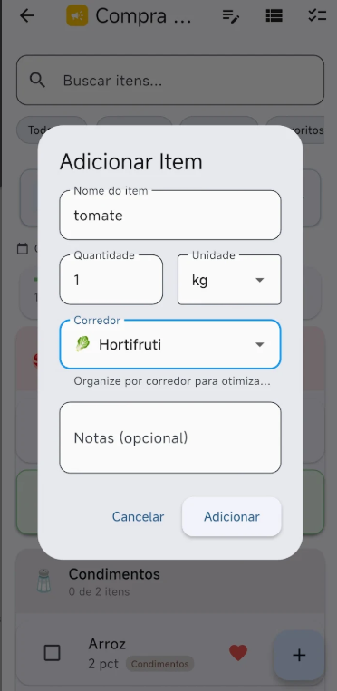 Captura de tela do Lista Pro