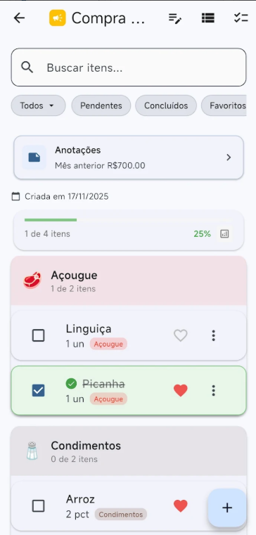 Captura de tela do Lista Pro